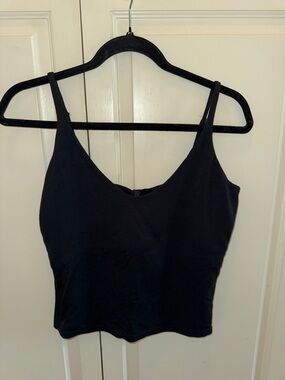 SKIMS Black Ribbed V-Neck Tank Cami